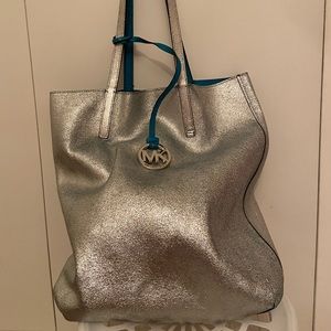 Michael Kors tote Silver And Cerulean